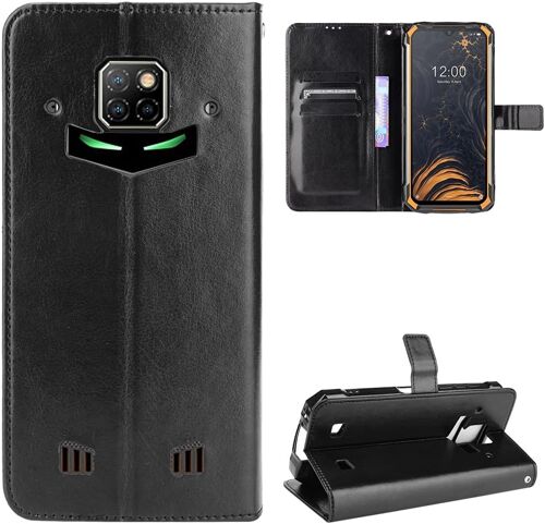 SUBZONAL-Doogee S88 Pro/S88 Plus Coque Étui Portefeuille Fonction Support Slots pour Cartes Couverture à Rabat Magnétique Compatible avec Le Smartphone Doogee S88 Pro/S88 Plus(Noir)