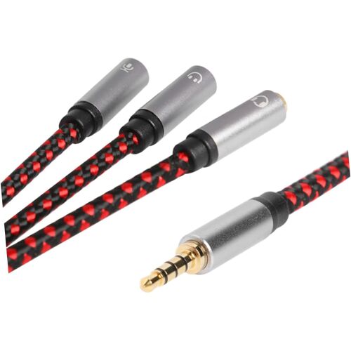 SUBZONAL-Câble de Répartiteur Audio Voies Adaptateur pour Écouteurs et Haut Parleurs Compatible avec et Appareils Portables Prise Plaquée pour Qualité Sonore