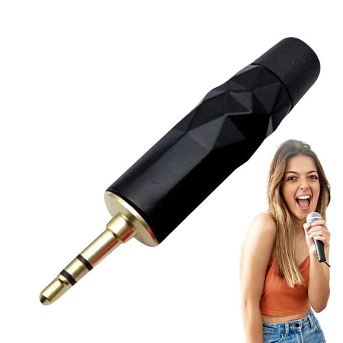 SUBZONAL-Prise casque - Prise stéréo 3,5 mm pour téléphone portable - Connecteur de câble audio en pierre précieuse pour téléphones portables, microphones, haut-parleurs