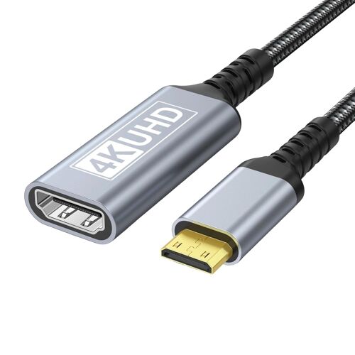 SUBZONAL-Petit HDTV Câble 60Hz 2K/144Hz 1080P/240Hz Sortie Vidéo Câble Tressé Léger Pour PC Streaming Adaptateur Pour Moniteur De Télévision D'ordinateur Portable