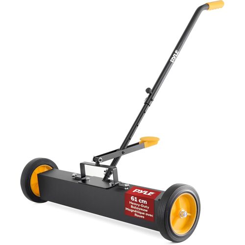SUBZONAL-Balayeuse Magnétique Roulante 61cm avec Manche Réglable Ramasseur de Métaux Robuste pour Atelier Chantier et Usage Industriel