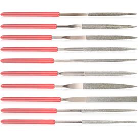 SUBZONAL-Lot de 10 mini limes diamantées - Ensemble de mini limes diamantées - Limes à aiguilles diamantées - Limes à aiguilles diamantées - Pour métal, bois, pierre, plastique