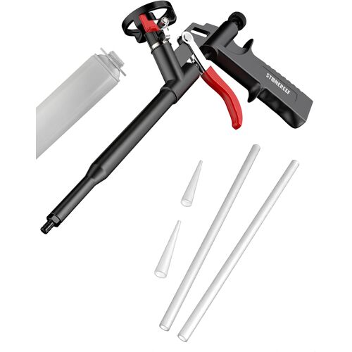 SUBZONAL-Pistolet à mousse PU ¿ Pistolet doseur en métal revêtu de téflon | Poignée ergonomique pour une application précise de la mousse de construction et de la mousse de montage | Outil profession
