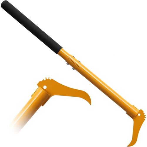 Subzonal-Pickaroon, 75cm Hookaroon Sappie En Acier Avec Manche Long Léger - Outil À Fendre Avec Poignée Antidérapante Pour Tirer, Empiler, Soulever Des Blocs De Bois De Chauffage