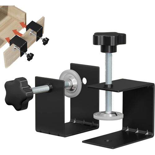 SUBZONAL-2 Pièces Serre Joint en C, Pince à Vis en C Robustes, Serre-Joints C en Acier Inoxydable, Pince de Table en C pour Travail Bois Bricolage, Réparation Automobile, Facile à Installer