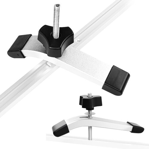 SUBZONAL-2 Pièces Ensembles Serre Joint Rail de Guidage de Type T, Alliage d'aluminium M8 Pinces à Fente en T pour établi de Serrage et à Dégagement Rapide, Pince de Compression Stable et Flexible