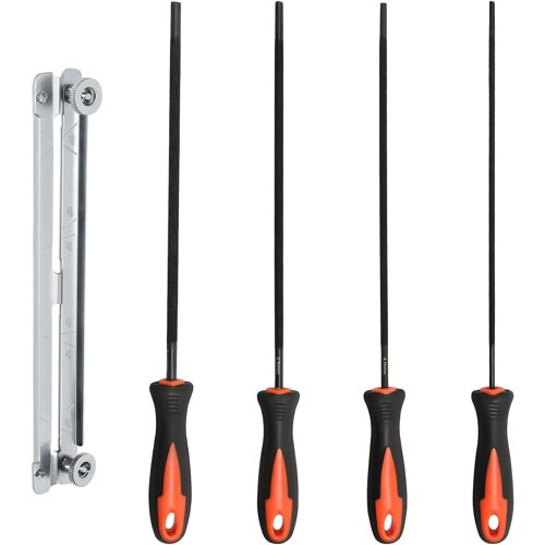 SUBZONAL-4 PCS Lime Tronconneuse Lime à Cheval pour Tronçonneuse Résistantes et Durables
