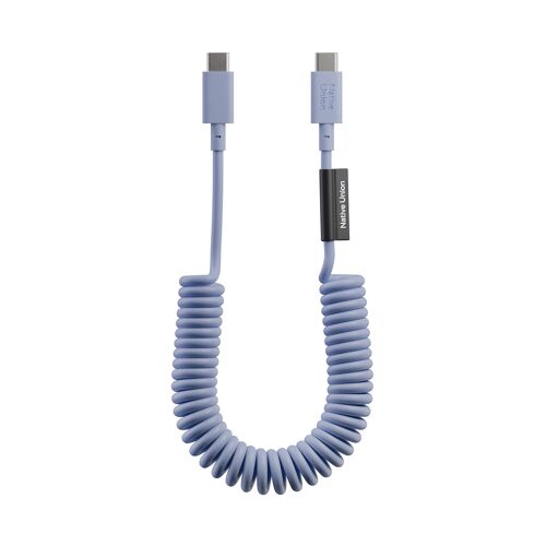 Câble USB-C vers USB-C 60W Spiralé 1.2m Série POP Charge Rapide Native Union Bleu