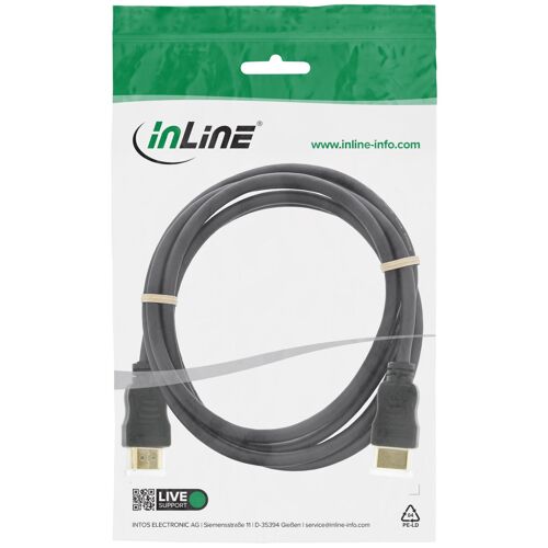 InLine 17001P câble HDMI 1 m HDMI Type A (Standard) Noir