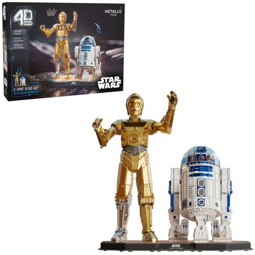 C-3po Et R2-D2 Star Wars 4d Build