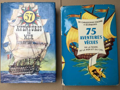 2 Livres De Nouvelles Sur La Mer Et L’Aventure Illustres