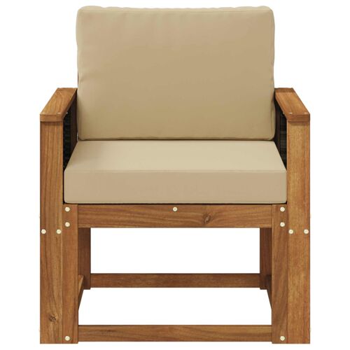 vidaXL Sofa de milieu extérieur Bois d'Acacia Massif Naturel