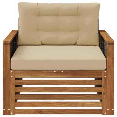 vidaXL Sofa de milieu extérieur Naturel