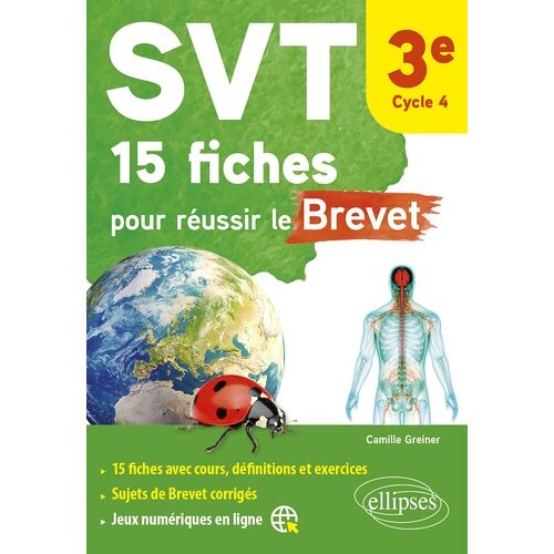Svt 15 Fiches Pour Réussir Le Brevet - 3e - Cycle 4