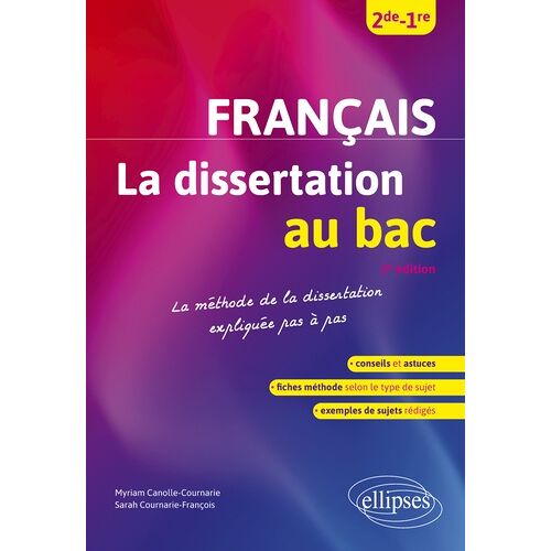 Français - 2de-1re - La Dissertation Au Bac - La Méthode De La Dissertation Expliquée Pas À Pas