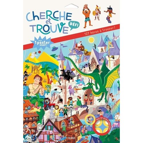 127 Héros À Trouver - Avec 1 Poster Géant Et 127 Stickers Numérotés