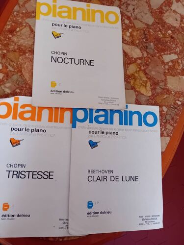 3 Partitions Pianino Pour Le Piano Par J Antica Et Eric Attica