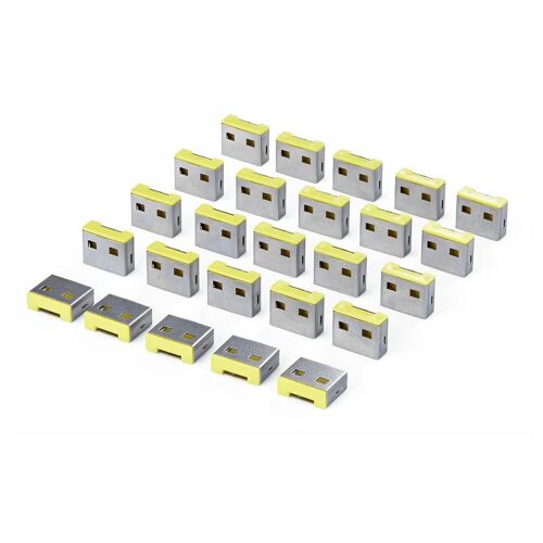 Startech - Housse de protection - USB-A, encliquetable, réutilisable (pack de 25)