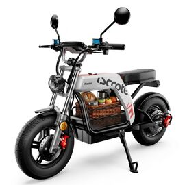 Trottinette Électrique Iscooter Dx5 Pro ¿ Avec Siège Et Panier ¿ 2000 W ¿ Batterie 52 V 18 Ah ¿ Autonomie De 90 À 100 Km ¿ Suspension Tout-Terrain De 17 Pouces