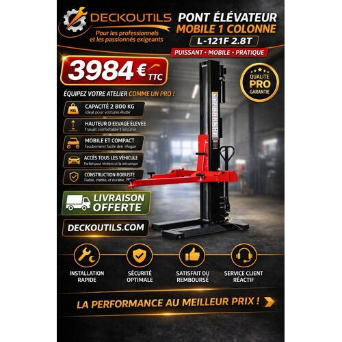 Pont Élévateur 1 Colonne 2.8t Redats L-121f Mobile Compact Garage Pro