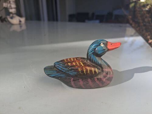 Figurine canard en céramique