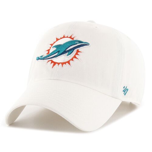 47 Brand Relaxed Cap Clean Up Miami Dolphins Blanc