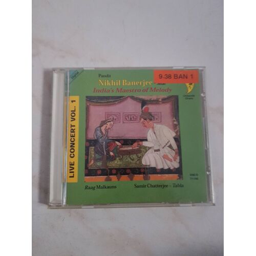 Rare Cd Nikhil Banerjee Melody Malkauns/ Chatterjee