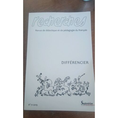 Différencier, Revue Recherches N°71