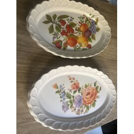Lot De 13 Grands Plats De Service Ovales Vintage ¿ 50 Cm