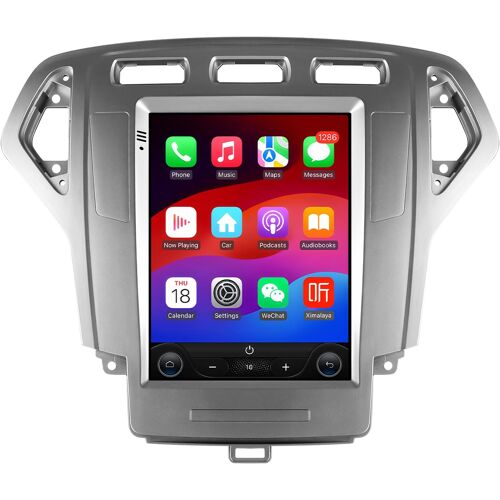 Autoradio Android 14 9,7 Pouces Écran Vertical Pour Ford Mondeo Mk4 Galaxy A/C 2007-2010 Prend En Charge Carplay/Android Auto Sans Fil, Commandes Au Volant, Wi-Fi/4g, Am/Fm 4 C?urs 2 Go Et 64 Go