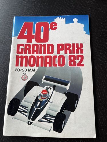 Programme Du Grand Prix De Monaco 1982