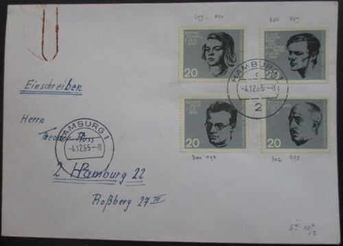 Allemagne Enveloppe Pour Hambourg 04-12-1965