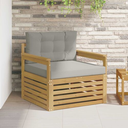 vidaXL Canapé d¿extérieur Polyester Blanc