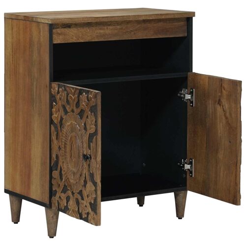 vidaXL Buffet Marron 60 x 33,5 x 75 cm Bois de mangue massif