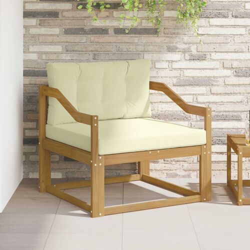 vidaXL Sofa de milieu extérieur Polyester Blanc