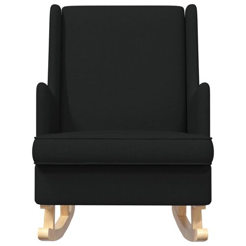 vidaXL Chaise à bascule Noir 62 x 80 x 85 cm tissu