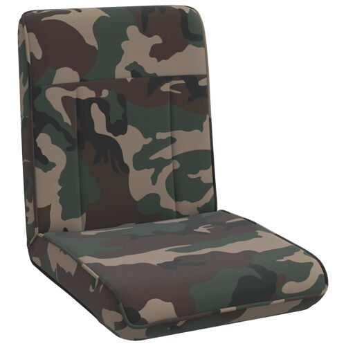 vidaXL Fauteuil de sol Vert armée 50 x 73 x 60 cm tissu