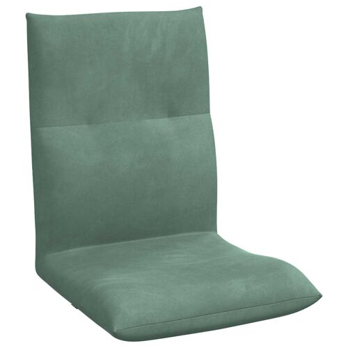 vidaXL Fauteuil de sol Vert Mer 46 x 50 x 61 cm Velours