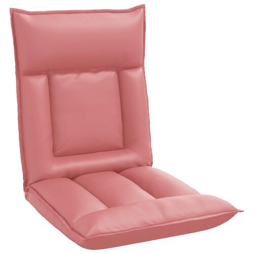 vidaXL Fauteuil de sol Rose 55 x 61 x 70 cm Simili cuir