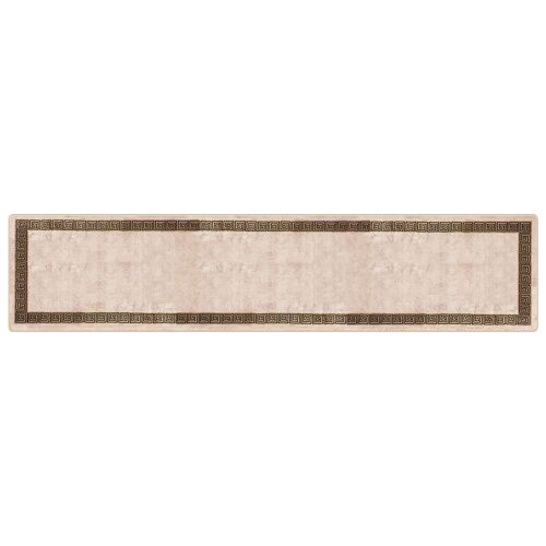 Vidaxl Coureur De Tapis Marsa Noir 100 X 450 Cm Polyester Et Pvc