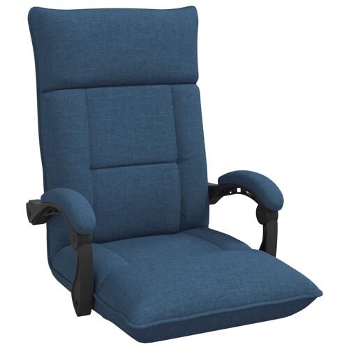 vidaXL Fauteuil de sol Bleu 66 x 66 x 80 cm tissu
