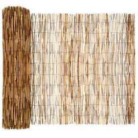 Vidaxl Clôture De Jardin Carbonisé 600 X 100 Cm Roseau