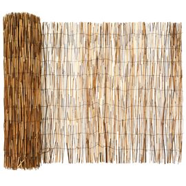 Vidaxl Clôture De Jardin Carbonisé 300 X 90 Cm Roseau