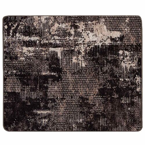 Vidaxl Coureur De Tapis Marsa Noir 80 X 100 Cm Polyester Et Pvc