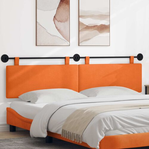 vidaXL Tête de lit suspendue Tissu en velours côtelé