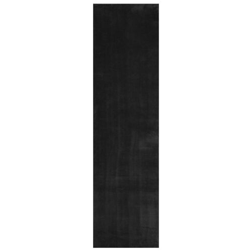 Vidaxl Tapis Doux À Poils Moyens Et Lavable Huarte Noir 1000 X 80 Cm