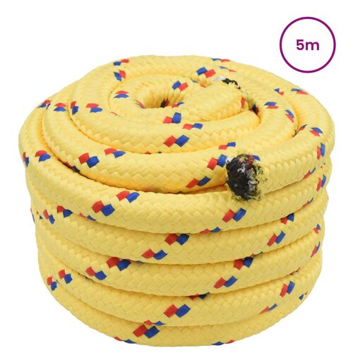 vidaXL Corde de bateau Jaune PP