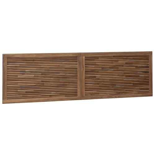 vidaXL Tête de lit Montage mural Naturel 180 cm Bois de teck massif
