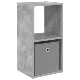 vidaXL Table de chevet avec tiroir Gris béton 30,5 x 27 x 59,5 cm