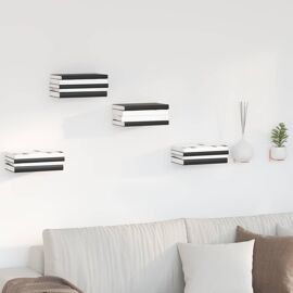 vidaXL Étagère flottante avec étagère 4 pcs Rose 6 x 10,8 x 6,6 cm